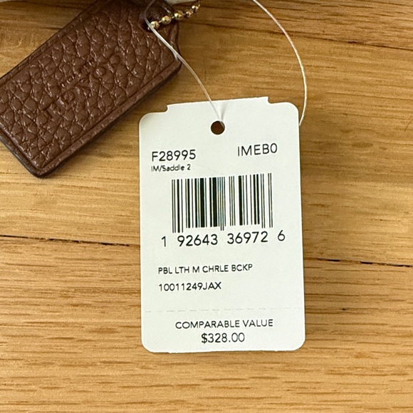 Coach Chocolate Brown Leather Mini Backpack